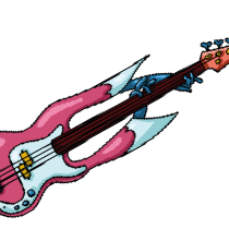 illustratie basgitaar